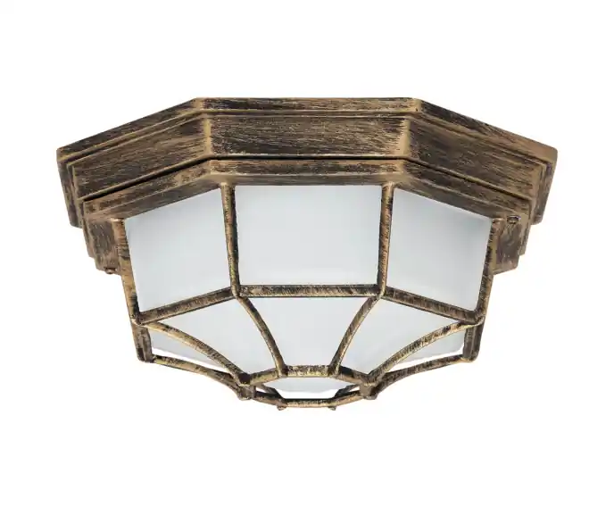 Lampa sufitowa zewnętrzna klasyczna 1xE27 Milano złoto antyczne 8376 Rabalux - Bezpośrednio z fabryki