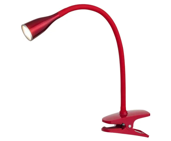 Lampka z klipsem eleastyczna bordowa wbudowany LED 4.5W Jeff 4198 Rabalux | Kup online