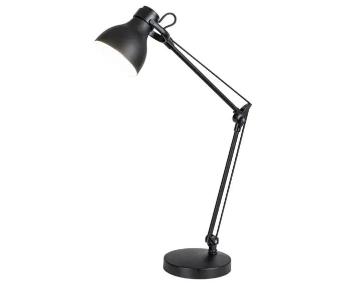 Lampka biurkowa kreślarska czarna matowa E14 Carter 6408 Rabalux | Do wyczerpania zapasów