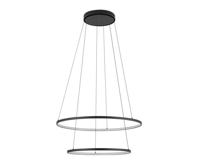 Lampa wisząca czarna podwójny ring LED Circolo 4000K Nowodvorski 10864 - Ostatnie egzemplarze