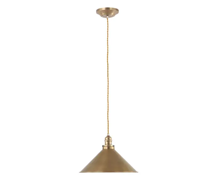 Lampa wisząca industrialna stary mosiądz fi 37cm Provence Elstead - Zostało kilka sztuk