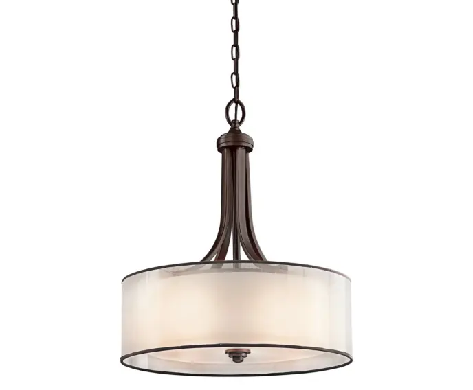 Świetna oferta - Lampa wisząca ciemny brąz 4 źródła światła Lacey Kichler