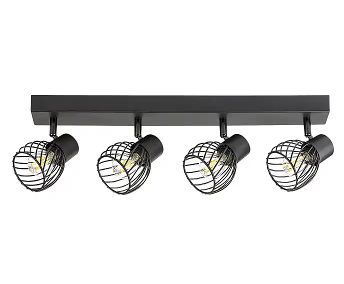 Supercena | Lampa sufitowa liniowa E14 4X10W kolor czarny 73004 Aberama Rabalux