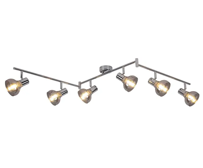 Bardzo popularny produkt | Lampa sufitowa reflektorki E14 6x40W kolor chrom 5562 Holly Rabalux