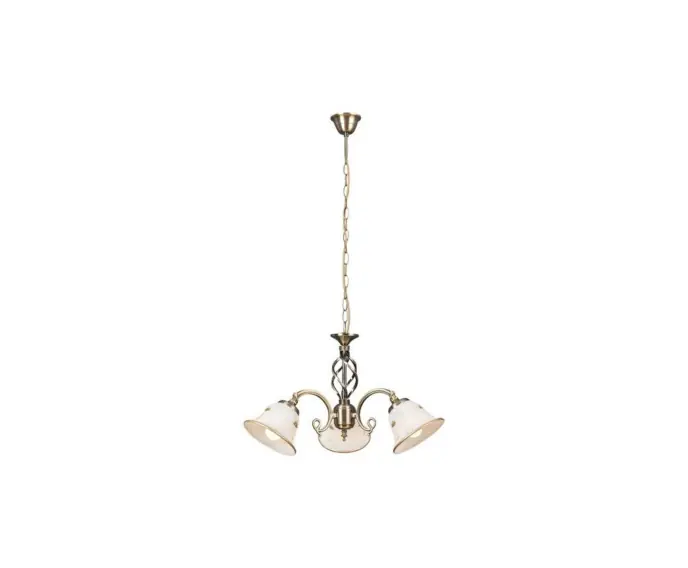 Nowy produkt - Lampa wisząca klasyczna E14 3x40W kolor białe szkło alabastrowe 7173 Art flower Rabalux