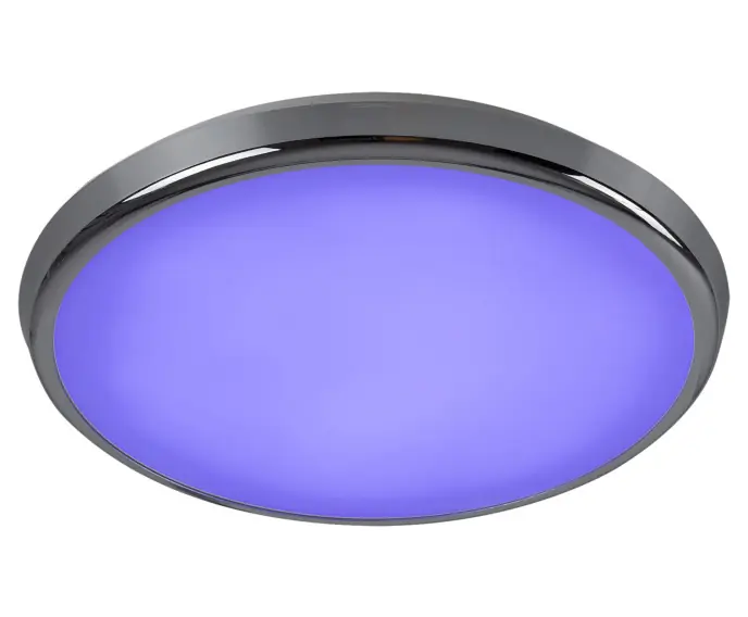 Plafon RGB z pilotem 30 cm LED 18W chrom okrągły Balthasar 3464 Rabalux - Obniżka