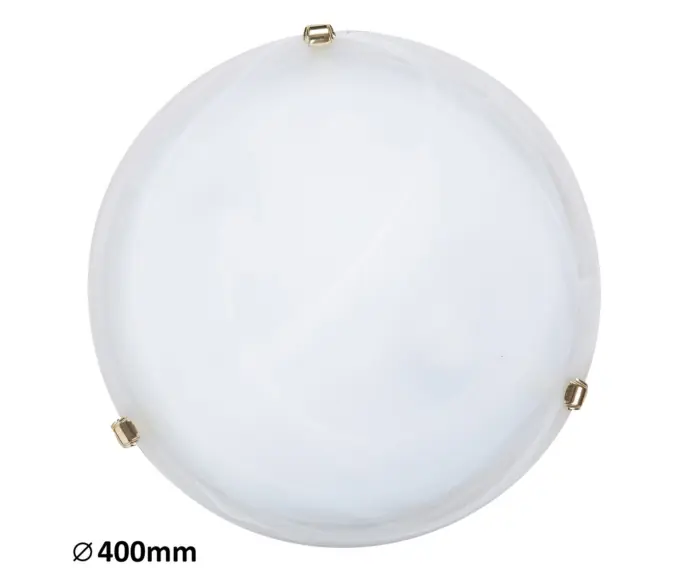 Plafon szklany 40 cm E27 2x60W białe szkło alabastrowe okrągły Alabastro 3301 Rabalux - Wybór klientów