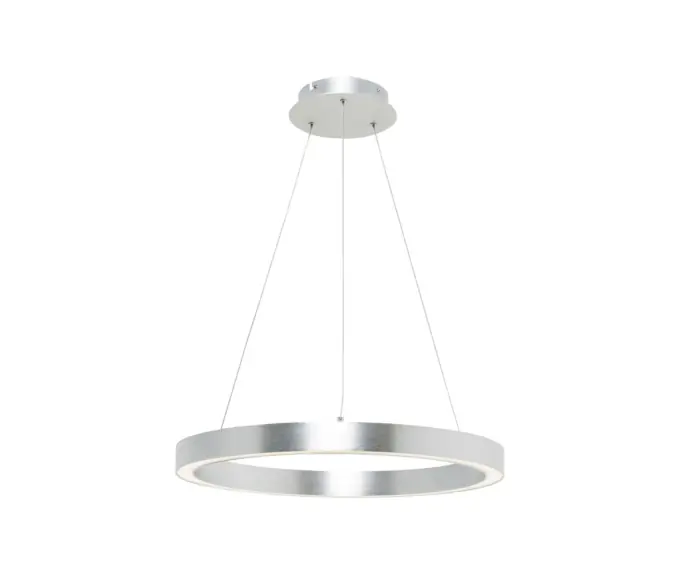 Ulubieniec klientów - Lampa wisząca srebrny okrąg CARLO LED 30W Zuma Line PL200910-400-SL