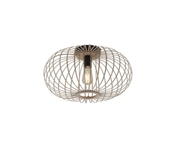Profesjonalna jakość | Lampa sufitowa boho drewniana RACOON 1xE27 Leuchten Direkt 11411-79