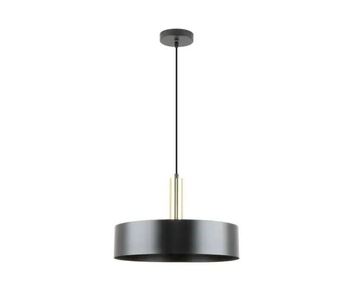 Wyprzedaż | Lampa wisząca czarno-złota LEO 1xE27 Zuma Line A8133XL