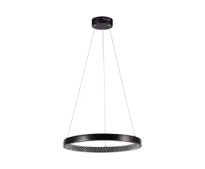 Jeszcze taniej | Lampa wisząca LED 4000K ring czarna V-TAC VT-7823-10051