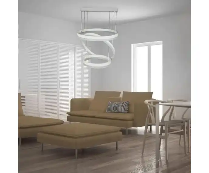 Bestseller - Lampa wisząca ring potrójna LED ściemnialna biała V-TAC 213989
