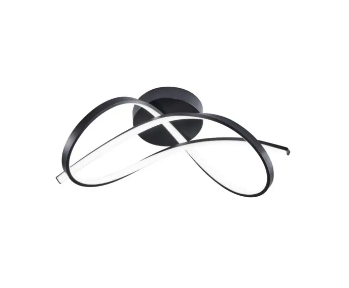Produkt polecany - Lampa sufitowa ledowa czarna PAUL LED 30W Zuma Line 19602C-BK