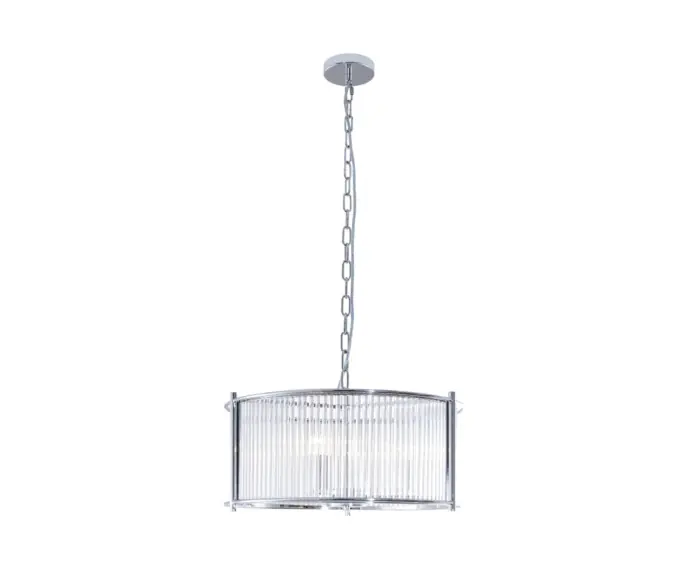 Lampa wisząca Art Deco chrom MARMO 3xE27 Zuma Line 2200131P-L | Szybka dostawa