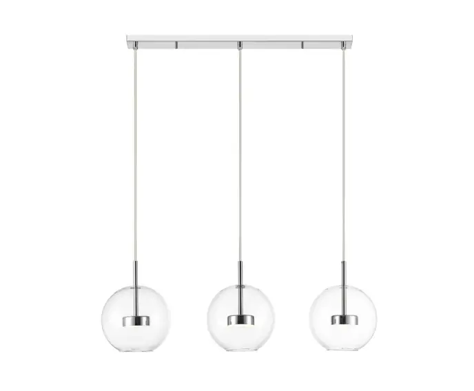 Lampa wisząca ledowa potrójna przezroczysta chrom ENCELADUS LED 5W Zuma Line P0428-03J-B5AC - Produkt wysokiej jakości