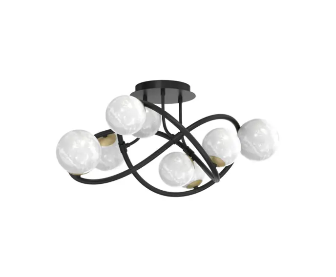 Na stanie - Lampa sufitowa molekułowa szklane kule NISYRO 8xG9 Zuma Line MX4922-8-EBGN