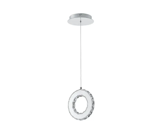 Lampa wisząca ledowa kryształowa chrom GIRONA LED 10W Zuma Line MD3713-1-3CT | Nowa pozycja w ofercie