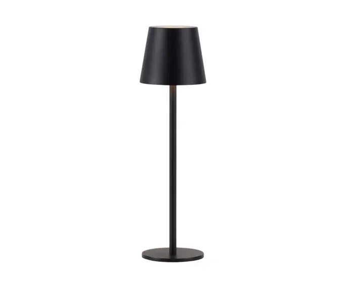 Nowość w sprzedaży - Lampa zewnętrzna stołowa przenośna czarna dotykowa IP54 LED 3W Euria Leuchten Direkt