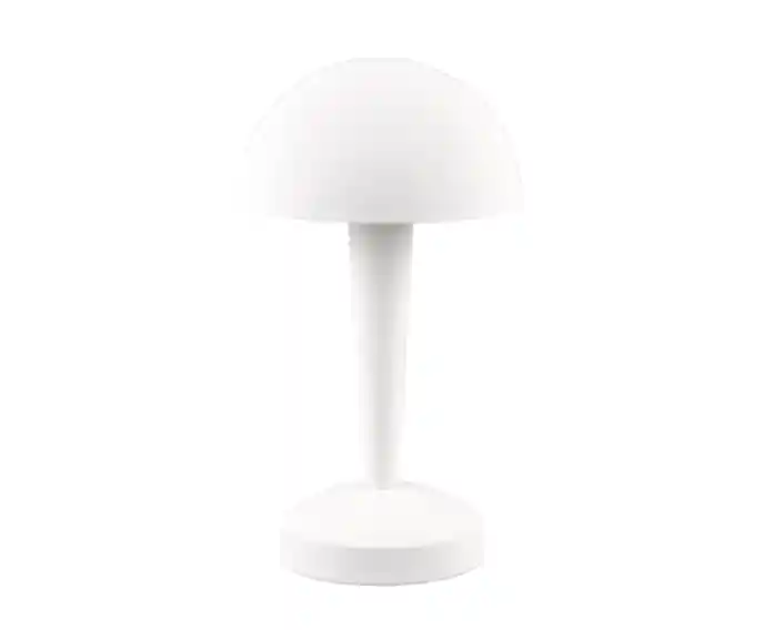 Zamów online | Lampa stołowa biała grzybek metalowa dotykowa E14 Canaria RL