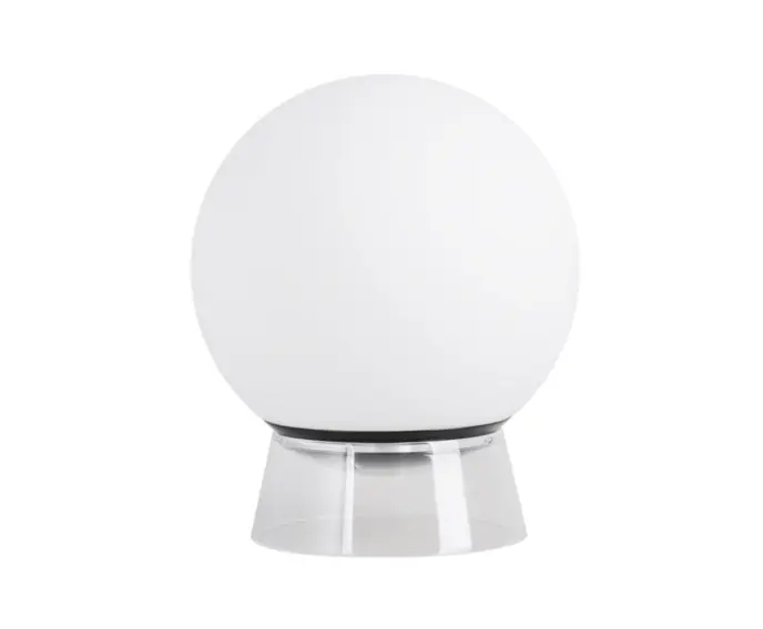 Lampa stołowa RGBW szklana biała kula 20 cm wbudowany LED Globe Lutec | Wyprzedaż zapasów