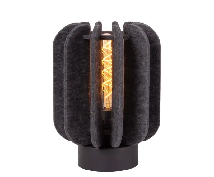Lampa stołowa czarna szara E27 Rafal Lucide | Tylko w tym tygodniu
