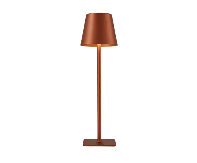 Lampa zewnętrzna stołowa przenośna LED brązowa kawowa ATLIS Italux TB-2821-CF | Ekstra rabat