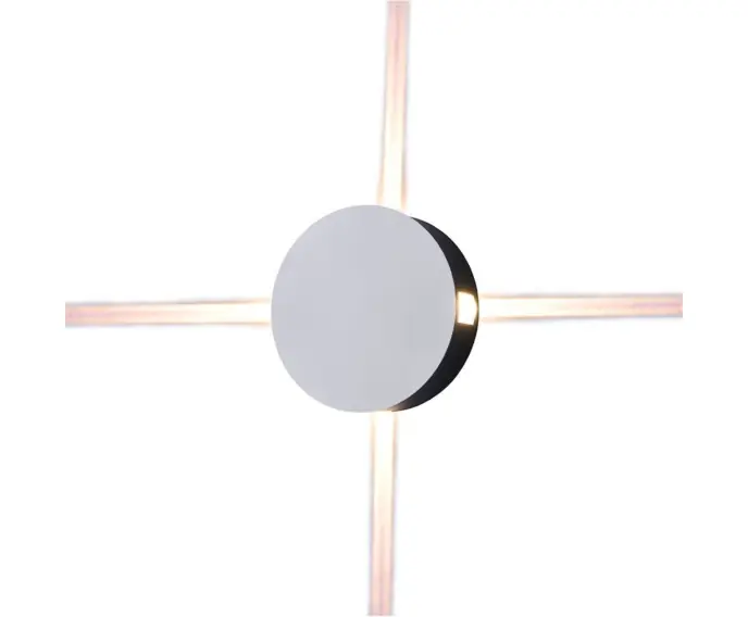 Łatwy zwrot | Kinkiet zewnętrzny V-TAC 4W LED IP65 Biała Okrągła VT-706 4000K 440lm