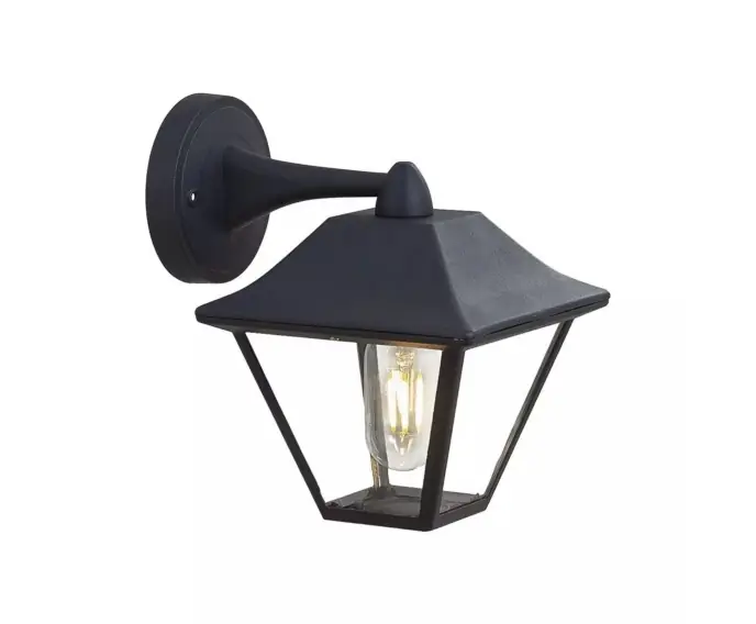 Prosto z fabryki | Kinkiet Ogrodowy V-TAC IP44 E27 Czarny Mat VT-843 3 Lata Gwarancji