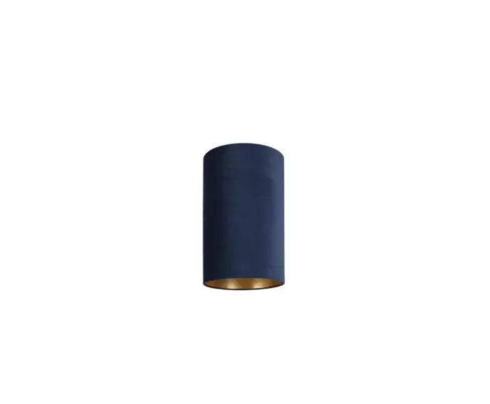 Nie przegap | Abażur cylindryczny niebieski 12/24 aksamit Nowodvorski BARREL