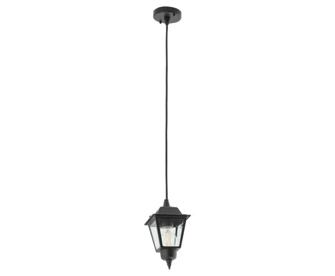 Ostatnie sztuki - Lampa zewnętrzna wisząca czarna klasyczna Nowodvorski ANA