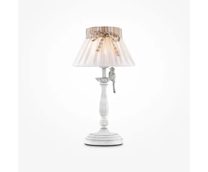 Lampa stołowa abażur z kokardką ozdobny Bird Maytoni ARM013-11-W - Taniej