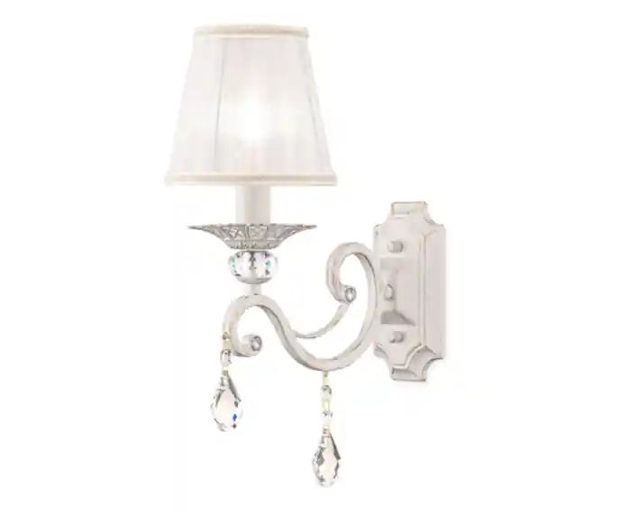 Lampa ścienna klasyczna z abażurem kryształki Grace Maytoni ARM247-01-G | Top produkt
