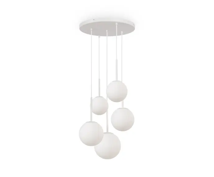 Lampa wisząca białe kule Basic form Maytoni MOD321PL-05W | Kupuj bezpiecznie