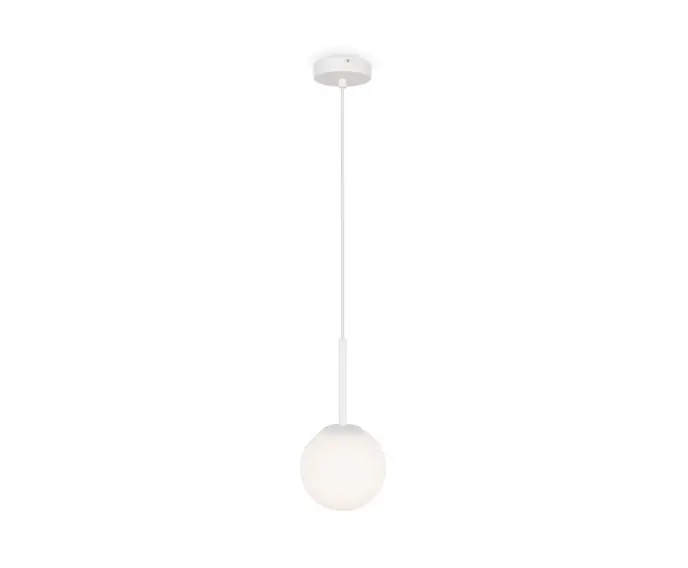 Lampa wisząca biały okrągły klosz Basic form Maytoni MOD321PL-01W - Profesjonalna jakość
