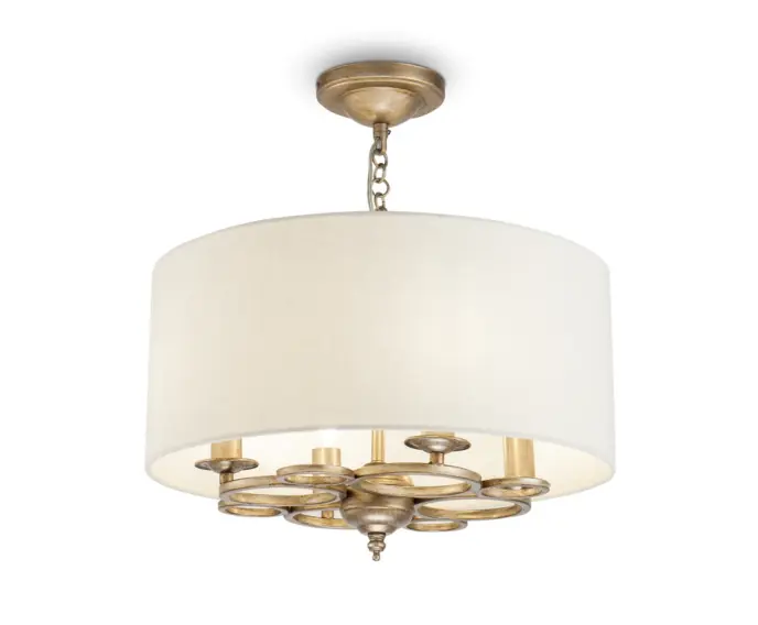 Lampa wisząca klasyczna z abażurem Anna Maytoni H007PL-04G - Kup dziś