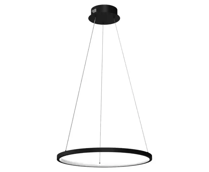 Sprawdzony wybór - Lampa wisząca żyrandol LED Milagro ROTONDA 7939 czarny 50 cm