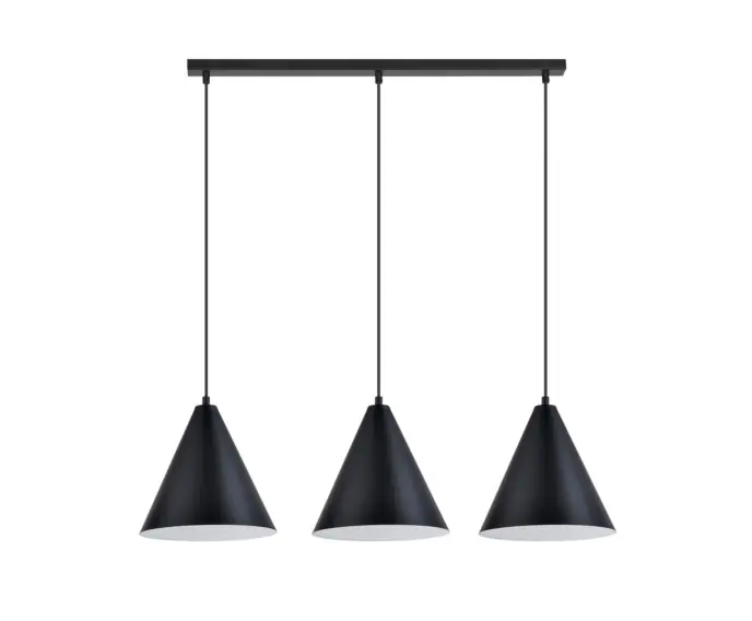 Świetna oferta - Lampa wisząca żyrandol REBEL 3 BLACK/WHITE Emibig 1270/3