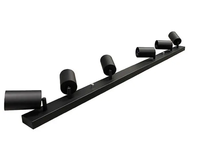 Zapasy na wyczerpaniu - Lampa sufitowa ścienna czarna listwa QUALIS VI 6006 IdeaLED