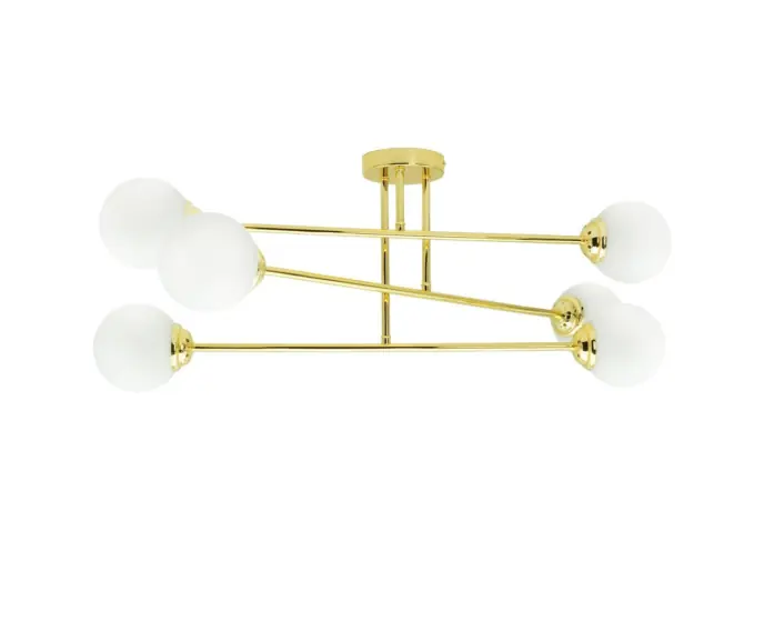 Lampa sufitowa złota kule 6xE27 PALLE ID-6200-03 IdeaLED - Łatwy zwrot