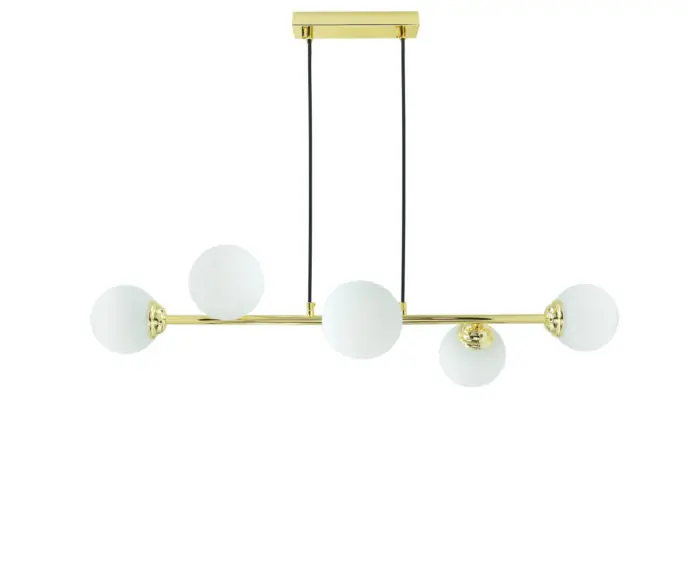 Na zamówienie | Lampa wisząca złota kule 6xE27 PALLE ID-6201-03 IdeaLED