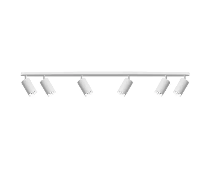 Lampa ścienna sufitowa reflektor x6 GU10 biala ruchoma TURYN 324825 Polux | Produkt polecany