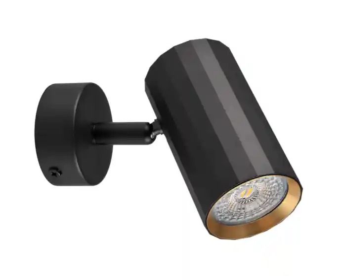 Lampa ścienno-sufitowa 1 czarno-złota GU10 NICEA 323415 Polux | Produkt wysokiej jakości