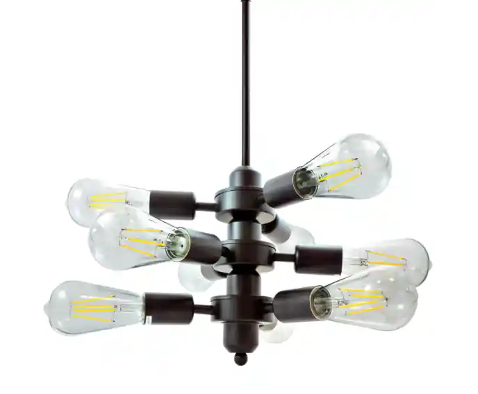 Nowość w sprzedaży - Lampa wisząca czarna E27x9 OREBRO 312501 Polux