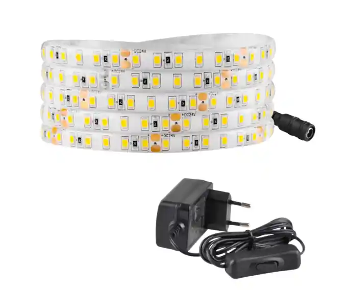 Zestaw taśma LED 24V 3m IP65 4000K zasilacz, włącznik ON/OFF 319197 Polux | Bezpośrednio od producenta
