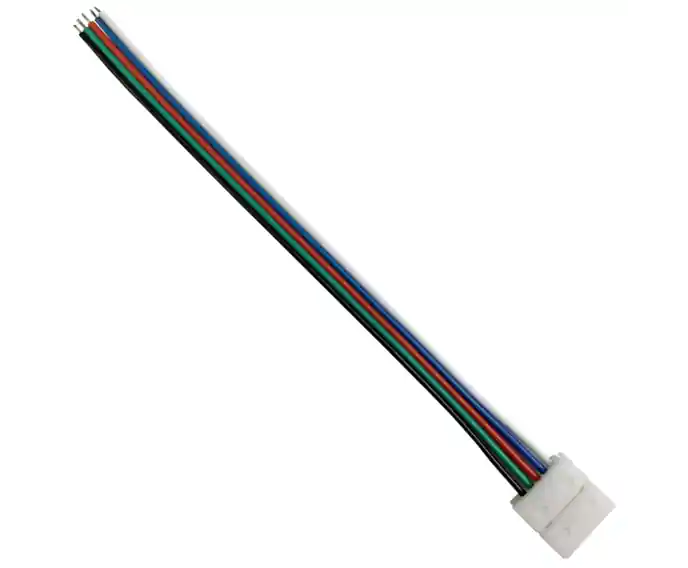 Cena fabryczna - Złącze zasilające do taśm LED RGBW 12mm 5pin jednostronne 12-24V DC 3A 319791 Polux