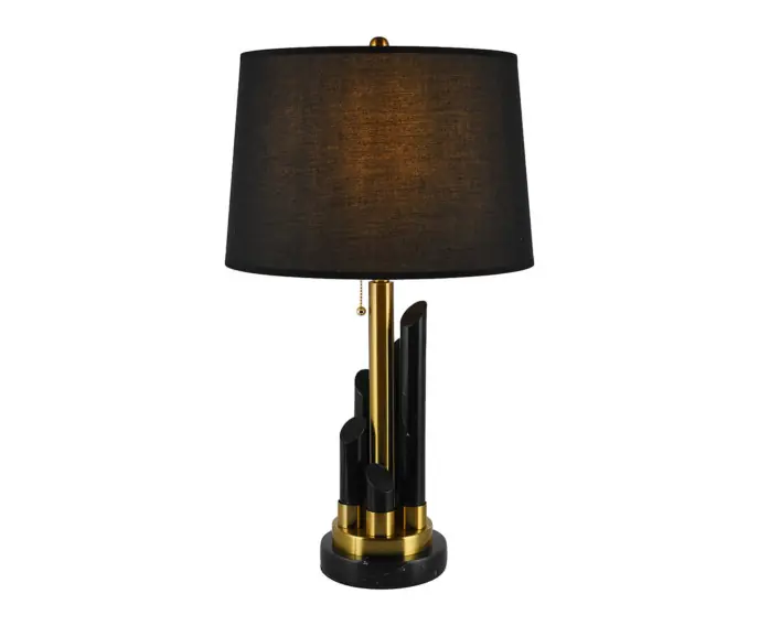 Lampa stołowa marmurowa MELODY czarna R0180T-BL Como - Tylko dziś