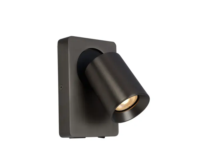 Kinkiet regulowany czarny NIGEL 1xGU10 5W Lucide - Sprawdzony wybór