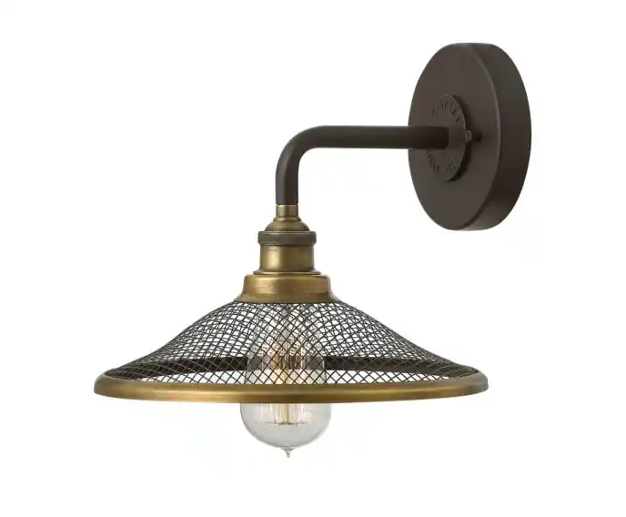 Ostatnie egzemplarze | Kinkiet retro brązowy Rigby 1xE27 60W Hinkley