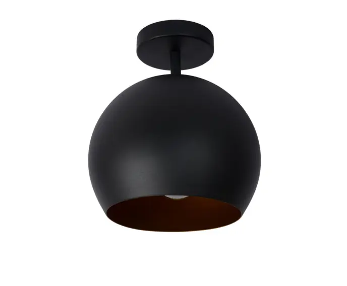 Produkt polecany | Lampa sufitowa czarna kulista BINK 1xE27 40W Lucide