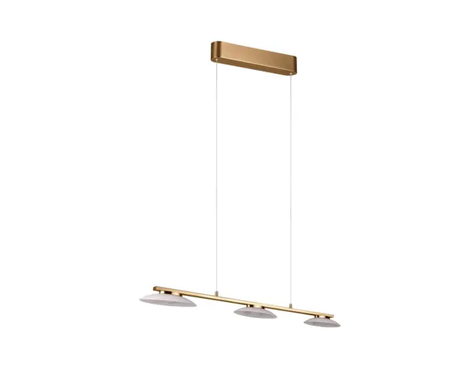 Lampa wisząca nowoczesna złota MERTON LED 9W Trio | Rabat